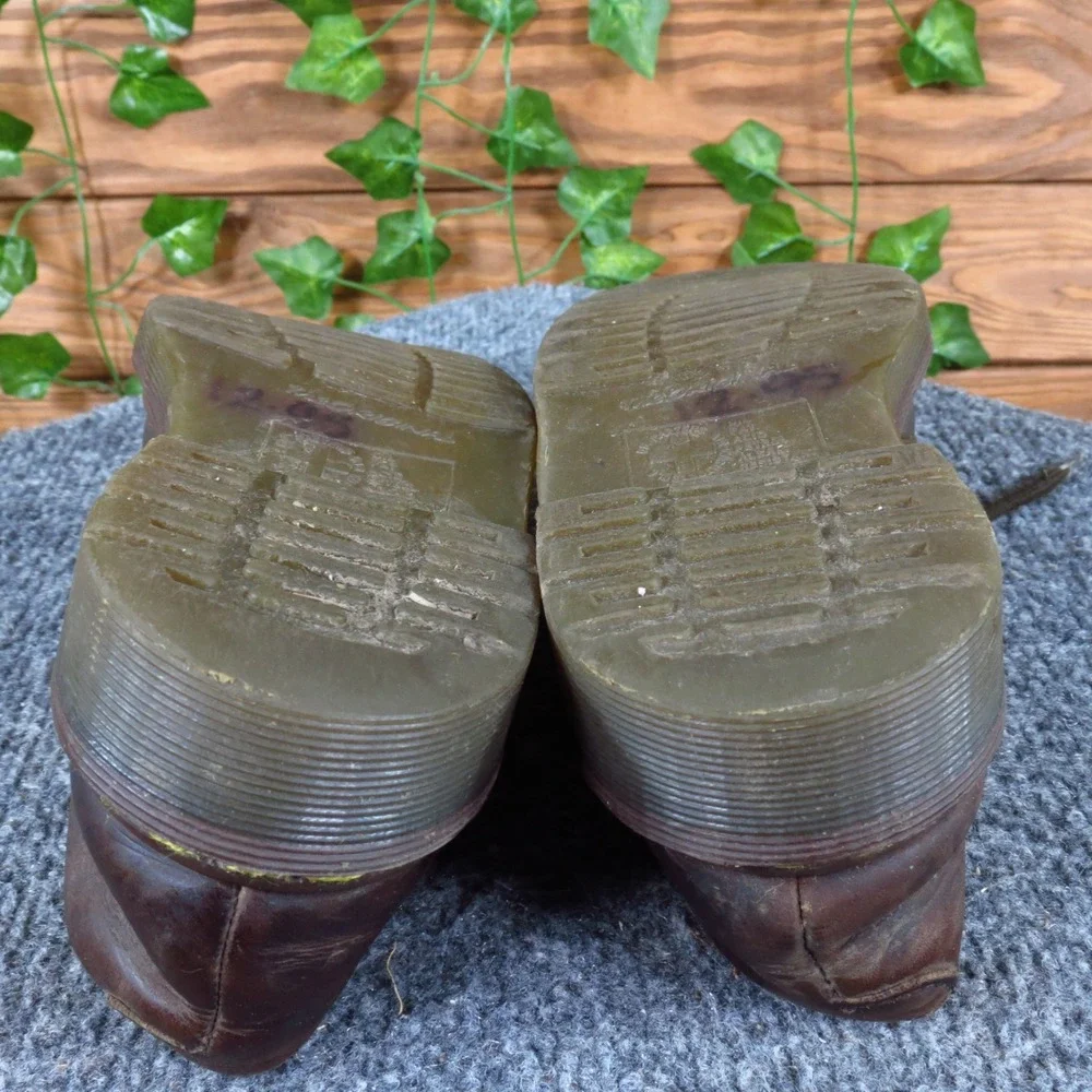 Dr. Martens 8168 Kids Oxford Shoe Size 2 School Uniform Brown Leather Vintage